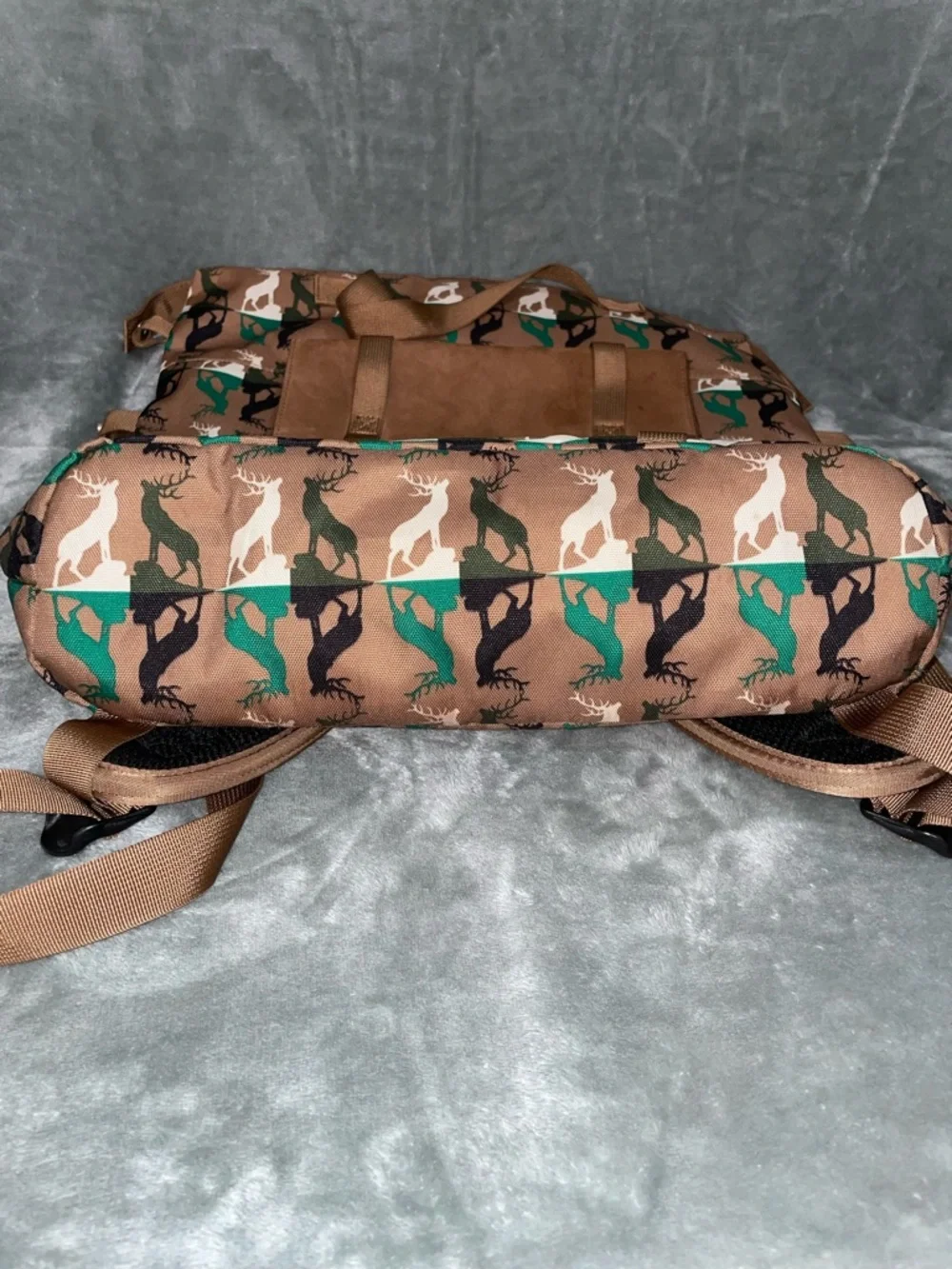 KAVU True Outdoor Wear Canvas Rucksack Backpack Wild Buck Deer Camo